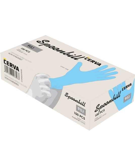 SPOONBILL Manusi de protectie din nitril nepudrate, cutie 100 buc
