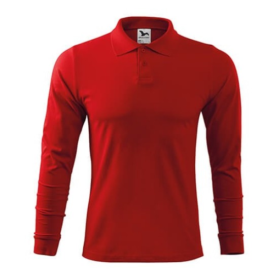 Tricou polo maneca lunga barbati, bumbac,180g/m2 Malfini Single J. LS211 Rosu Tricou polo maneca lunga barbati, bumbac,180g/m2 Malfini Single J. LS211 Rosu