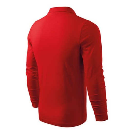 Tricou polo maneca lunga barbati, bumbac,180g/m2 Malfini Single J. LS211 Rosu Tricou polo maneca lunga barbati, bumbac,180g/m2 Malfini Single J. LS211 Rosu