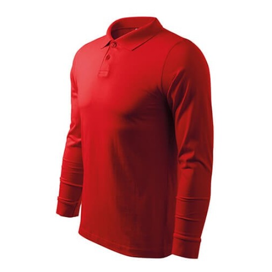 Tricou polo maneca lunga barbati, bumbac,180g/m2 Malfini Single J. LS211 Rosu Tricou polo maneca lunga barbati, bumbac,180g/m2 Malfini Single J. LS211 Rosu