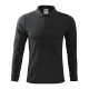 Tricou polo  maneca lunga  barbati, bumbac,180g/m2 Malfini Single J. LS211 Ebony Grey