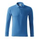 Tricou polo maneca lunga barbati, 200g/m2, Malfini LS221Albastru regal Tricou polo maneca lunga barbati, 200g/m2, Malfini LS221Albastru regal