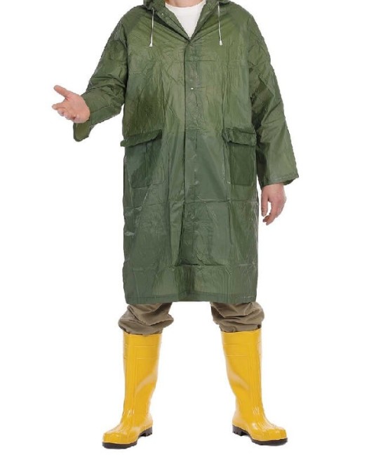 Pelerina de ploaie PVC verde