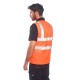 Vesta vatuita reflectorizanta, impermeabila, reversibila [S469] Portocaliu