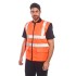 Vesta vatuita reflectorizanta, impermeabila, reversibila [S469] Portocaliu