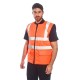 Vesta vatuita reflectorizanta, impermeabila, reversibila [S469] Portocaliu