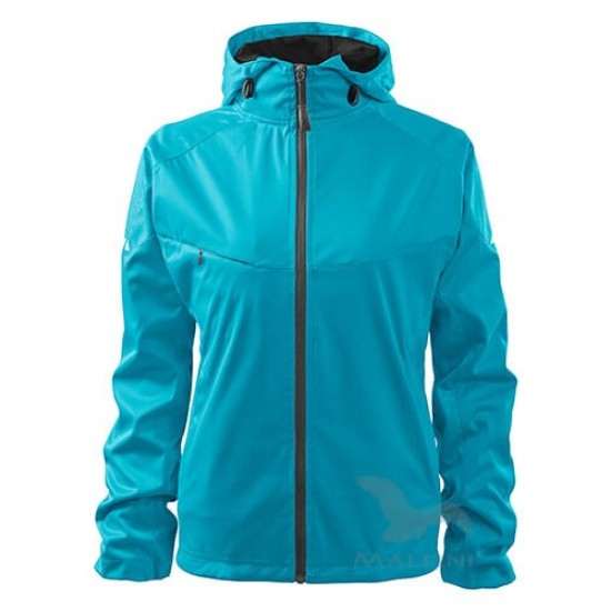 Jacheta softshell pentru femei, gluga, 3 straturi Albastru marin Jacheta softshell pentru femei, gluga, 3 straturi Albastru marin