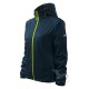 Jacheta softshell pentru femei, gluga, 3 straturi Albastru marin