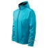 Jacheta softshell pentru barbati, gluga, 3 straturi Turcoaz