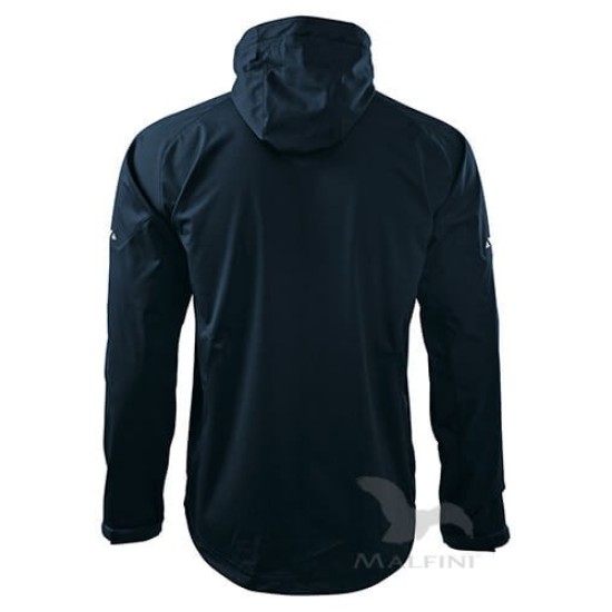 Jacheta softshell pentru barbati, gluga, 3 straturi Turcoaz Jacheta softshell pentru barbati, gluga, 3 straturi Turcoaz