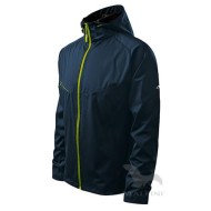 Jacheta softshell pentru barbati, gluga, 3 straturi Albastru marin