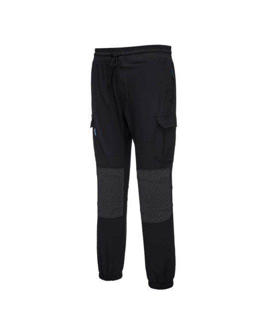 Pantaloni de lucru model sport, intariti in genunchi, snur in talie,colectia KX3 [T803] Negru