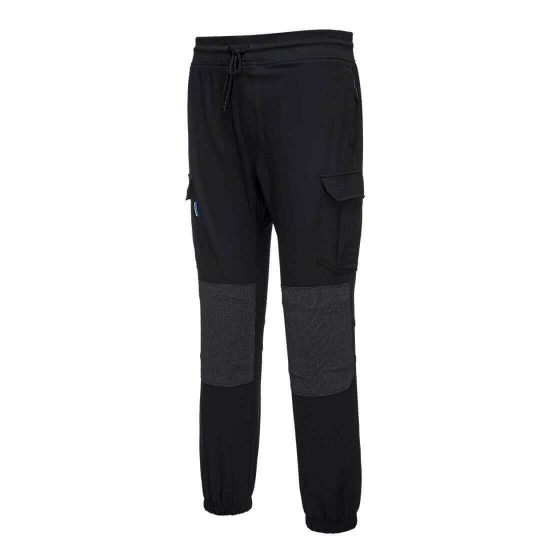 Pantaloni de lucru model sport, intariti in genunchi, snur in talie,colectia KX3 [T803] Negru