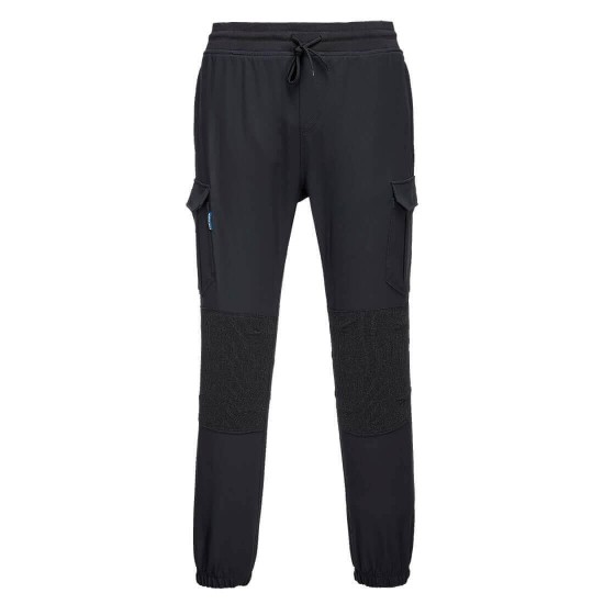 Pantaloni de lucru model sport, intariti in genunchi, snur in talie,colectia KX3 [T803] Negru