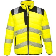 Jacheta vatuita reflectorizanta, captuseala insulatex, gama premium PW3 [PW371] Galben si negru