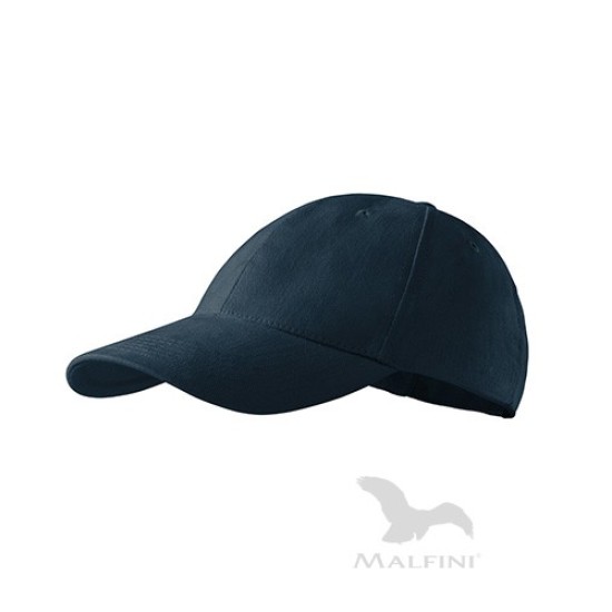 Sapca unisex Malfini 6P 305, bumbac 340g/m2 Bleumarin