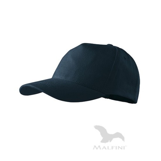 Sapca unisex Malfini 5P 307, bumbac 340g/m2 Albastru regal