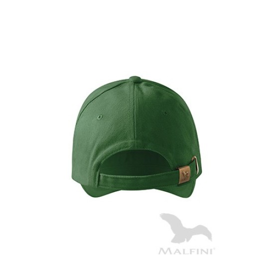 Sapca Sandwich 6P 306 Malfini, bumbac 340g/m2, Verde sticla dunga alba Sapca Sandwich 6P 306 Malfini, bumbac 340g/m2, Verde sticla dunga alba