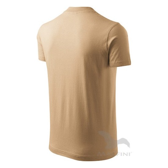 Tricou barbati V-neck 102 Malfini, bumbac 160g/m2 Gri deschis