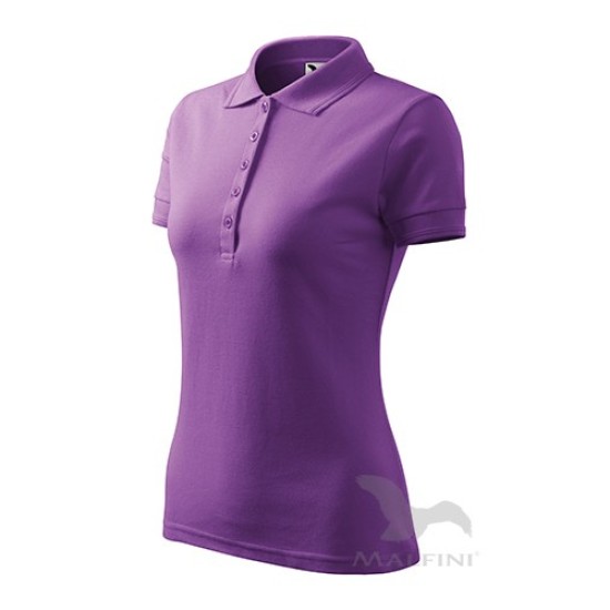 Pique Polo tricou polo maneca scurta pentru femei [210 Pique Polo] Violet