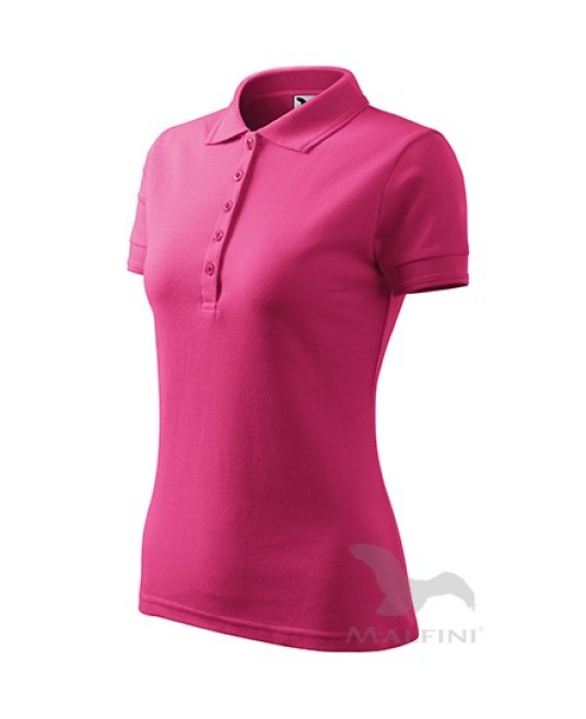 Pique Polo tricou polo maneca scurta pentru femei [210 Pique Polo] Purpuriu