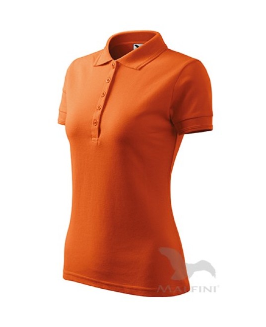 Pique Polo tricou polo maneca scurta pentru femei [210 Pique Polo] Portocaliu