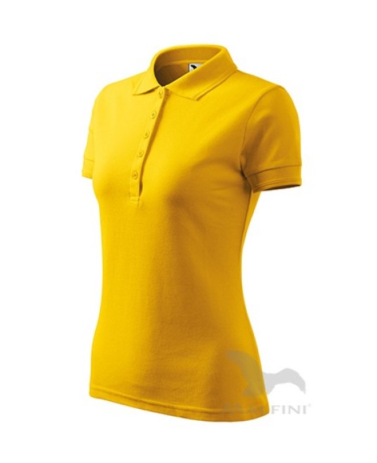 Pique Polo tricou polo maneca scurta pentru femei [210 Pique Polo] Galben
