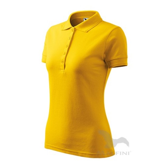 Pique Polo tricou polo maneca scurta pentru femei [210 Pique Polo] Galben