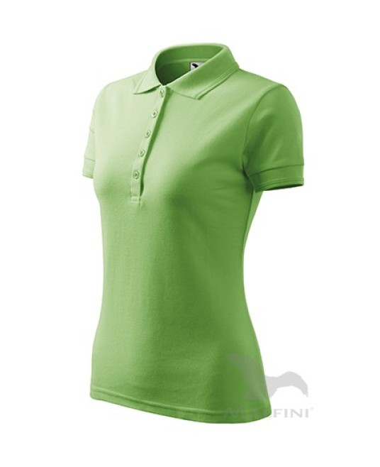 Pique Polo tricou polo maneca scurta pentru femei [210 Pique Polo] Verde iarba