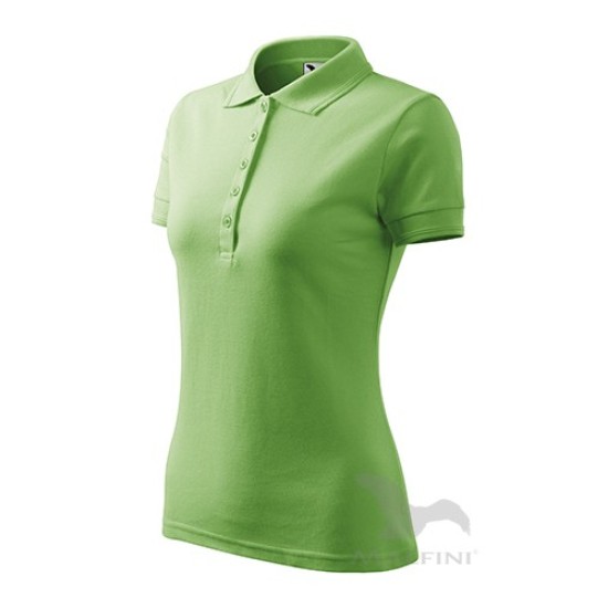 Pique Polo tricou polo maneca scurta pentru femei [210 Pique Polo] Verde iarba