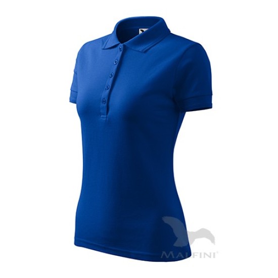 Pique Polo tricou polo maneca scurta pentru femei [210 Pique Polo] Albastru regal