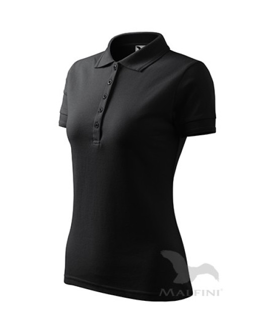 Pique Polo tricou polo maneca scurta pentru femei [210 Pique Polo] Ebony Gray