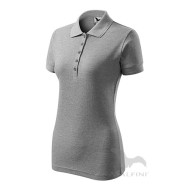 Pique Polo tricou polo maneca scurta pentru femei [210 Pique Polo] Gri inchis
