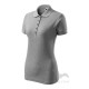 Pique Polo tricou polo maneca scurta pentru femei [210 Pique Polo] Gri inchis