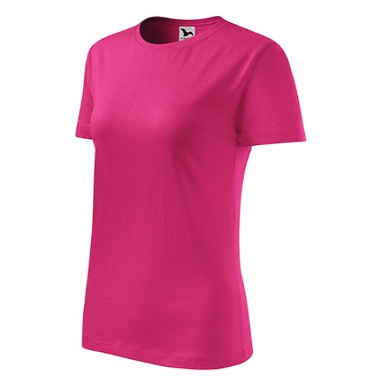 Tricou femei bumbac 145g/m2 Malfini Classic New 133 Roz magenta Tricou femei bumbac 145g/m2 Malfini Classic New 133 Roz magenta