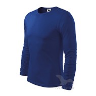 Tricou slimfit  maneca lunga barbati, bumbac 160g/m2 LS 119 Malfini Albastru regal