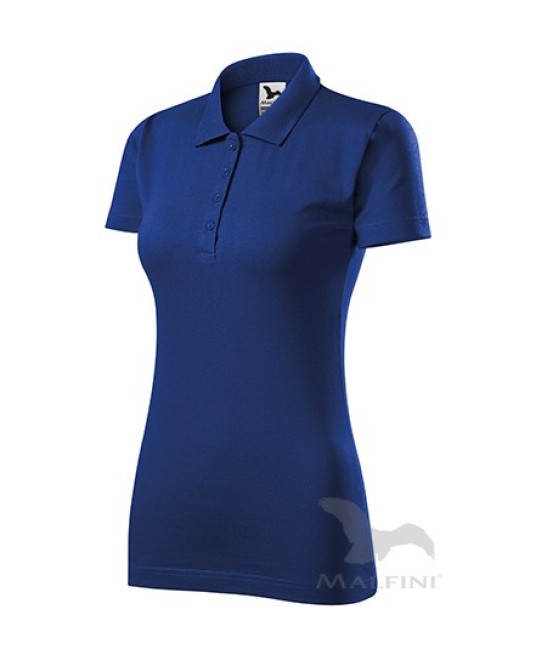 Tricou polo femei, bumbac 180g/m2, Malfini Single J.223 Albastru regal