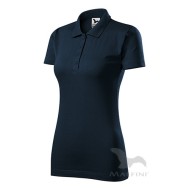 Tricou polo femei, bumbac 180g/m2, Malfini Single J.223 Bleumarin