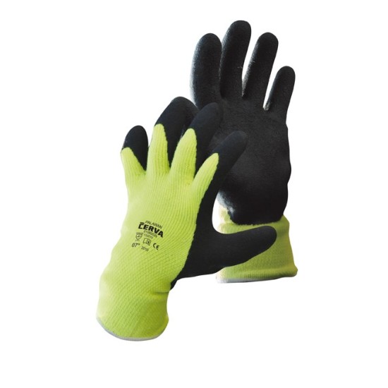 PALAWAN WINTER Manusi de protectie termica tricotate din fire sintetice acoperit cu strat latex HV galben - negru Galben PALAWAN WINTER Manusi de protectie termica tricotate din fire sintetice acoperit cu strat latex HV galben - negru Galben