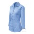 Camasa cu maneca lunga pentru femei, model cambrat,125g/m2[218 Style] Albastru deschis