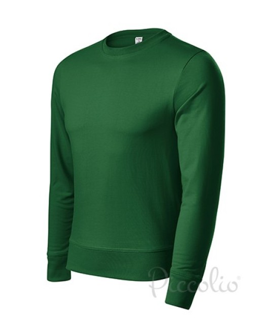 Adler-Malfini tricou cu maneca lunga unisex, bumbac, 270g/m2 Verde sticla