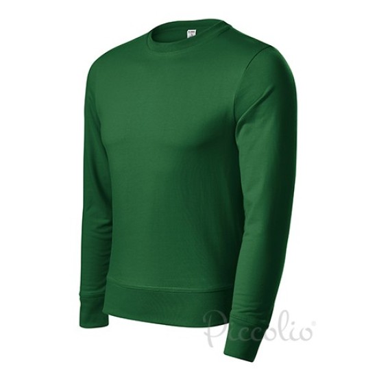 Bulza groasa cu maneca lunga, Malfini P41, unisex, 270g/mp, Verde sticla