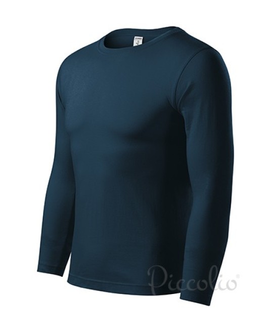 Tricou maneca lunga unisex,  bumbac 150g/m2, Malfini P75 Bleumarin