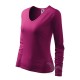 Tricou maneca lunga femei, bumbac 180g/m2, Malfini Elegance 127, Roz inchis Tricou maneca lunga femei, bumbac 180g/m2, Malfini Elegance 127, Roz inchis
