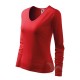 Tricou maneca lunga femei, bumbac 180g/m2, Malfini Elegance 127 Rosu Tricou maneca lunga femei, bumbac 180g/m2, Malfini Elegance 127 Rosu