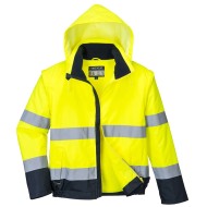 Jacheta de protectie reflectorizanta impermeabila 2 in 1, inalta vizibilitate,[C464] Galben