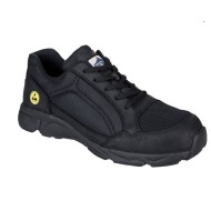 Pantofi de protectie cu bombeu compozit si lamela, ESD S1P [FT62] Negru