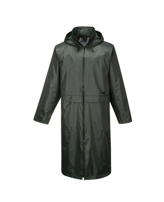 Pelerina lunga de ploaie, impermeabila, cusaturi intarite, Verde oliv