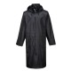 Pelerina lunga de ploaie, impermeabila, cusaturi intarite [S438] Negru