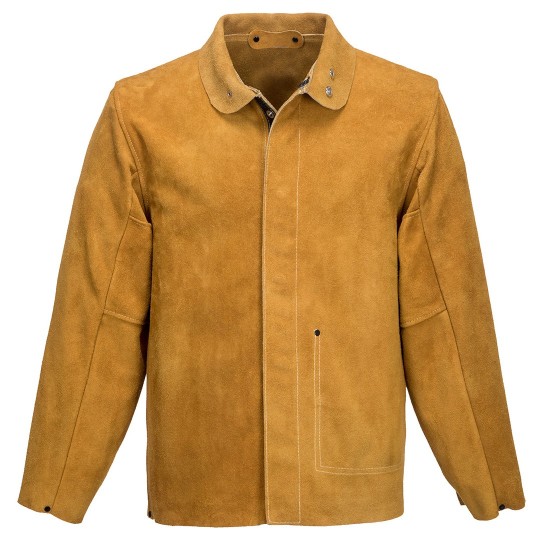 Jacheta de protectie pentru sudura, din piele, gama Quality Portwest, Maro deschis